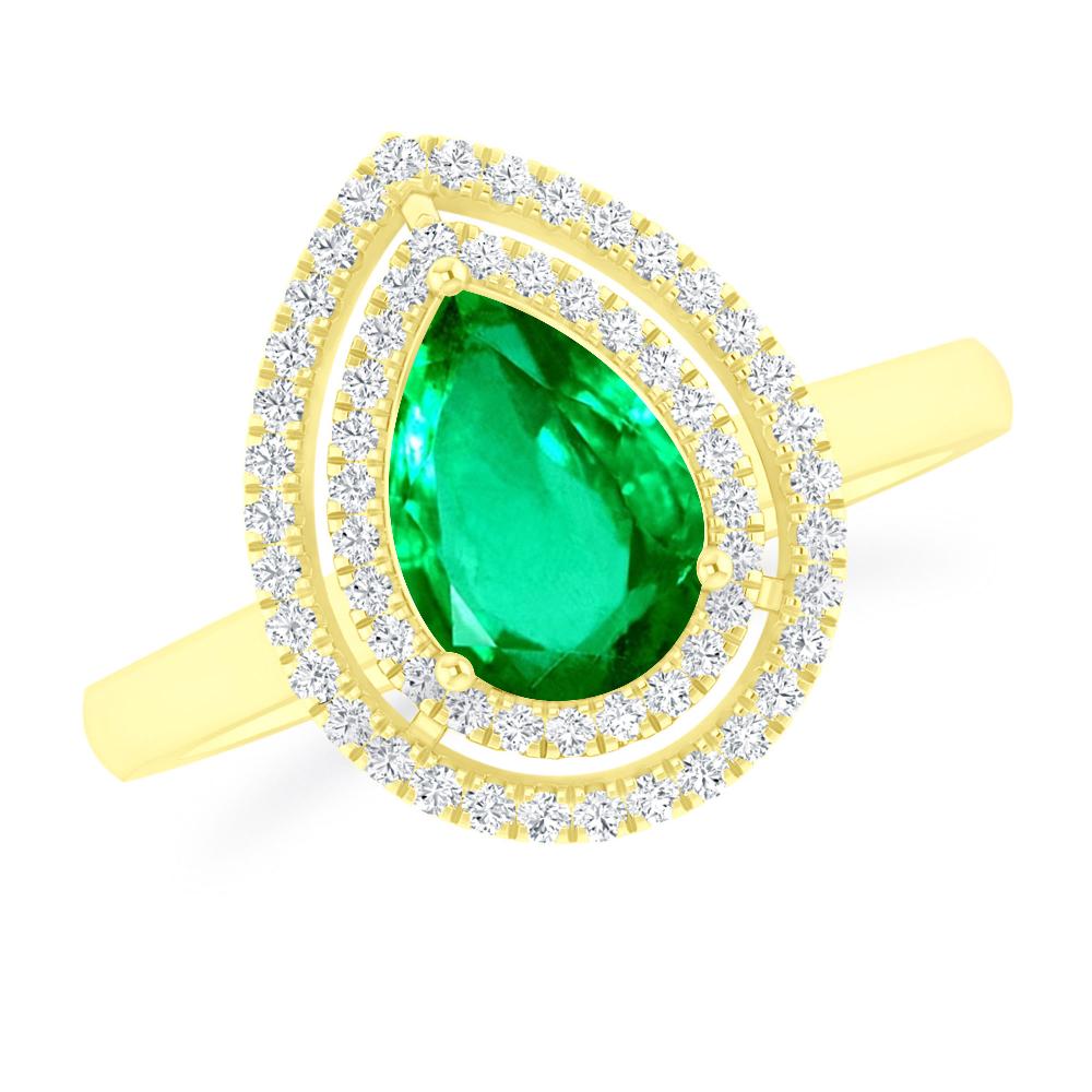 Yellow Gold - Emerald