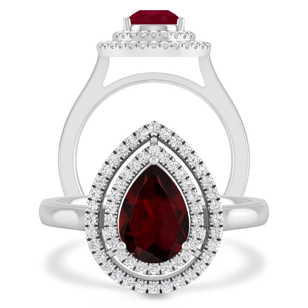 White Gold - Garnet