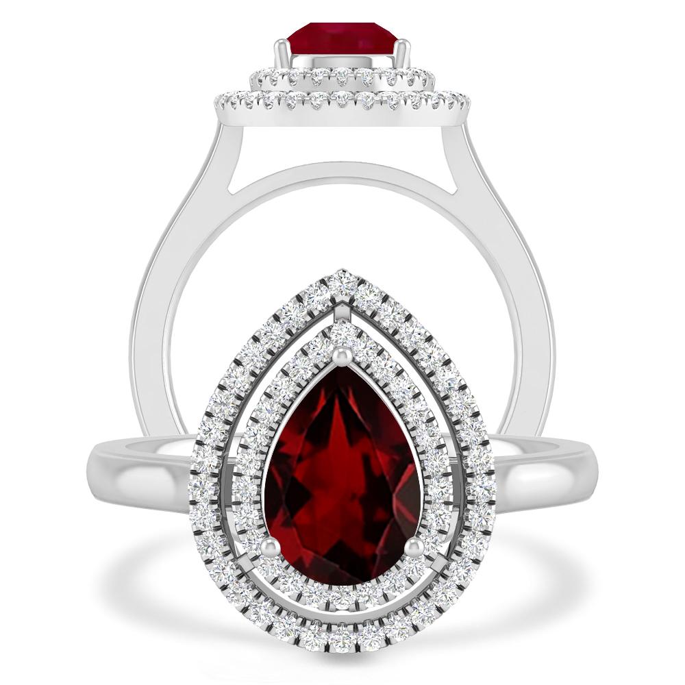 White Gold - Garnet