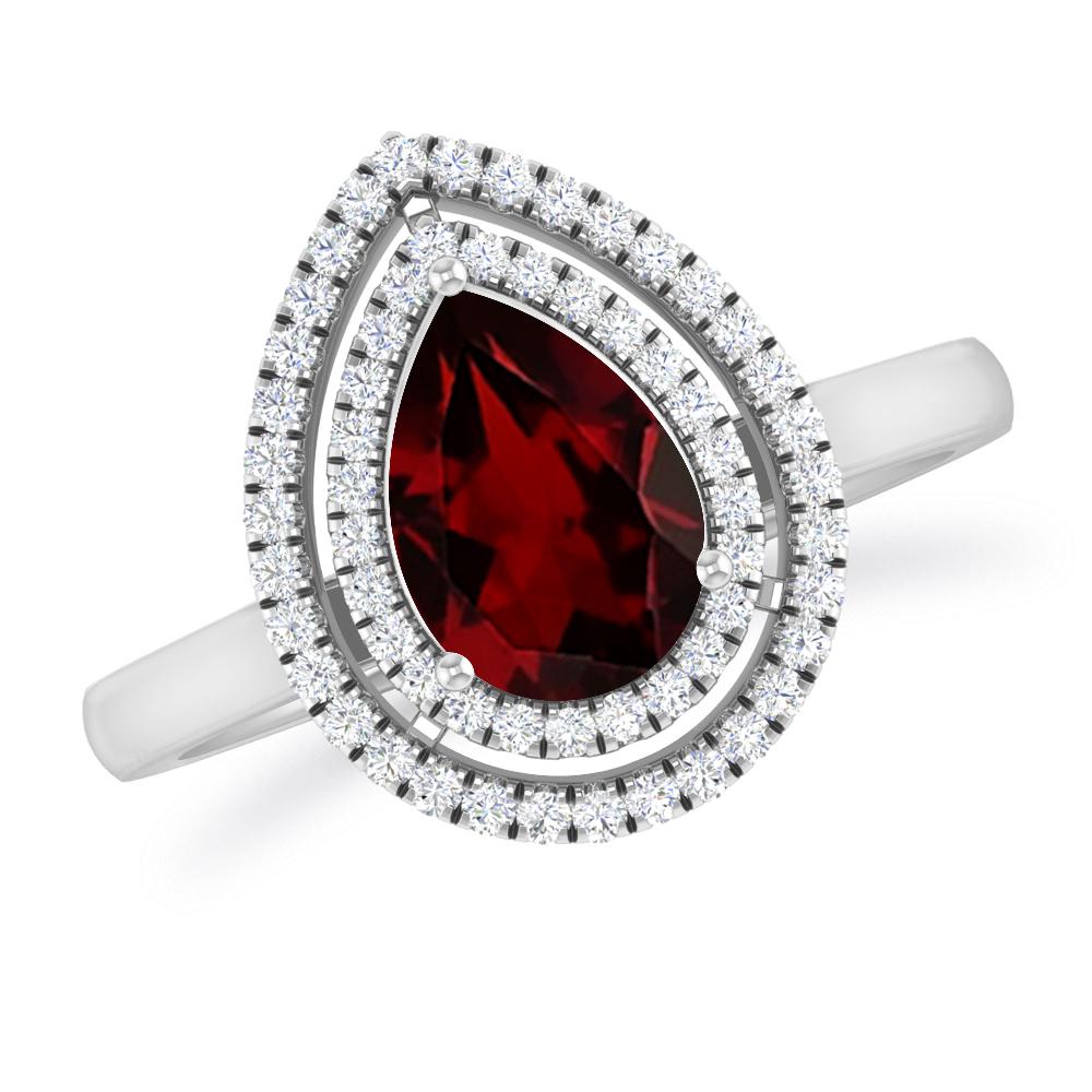 White Gold - Garnet