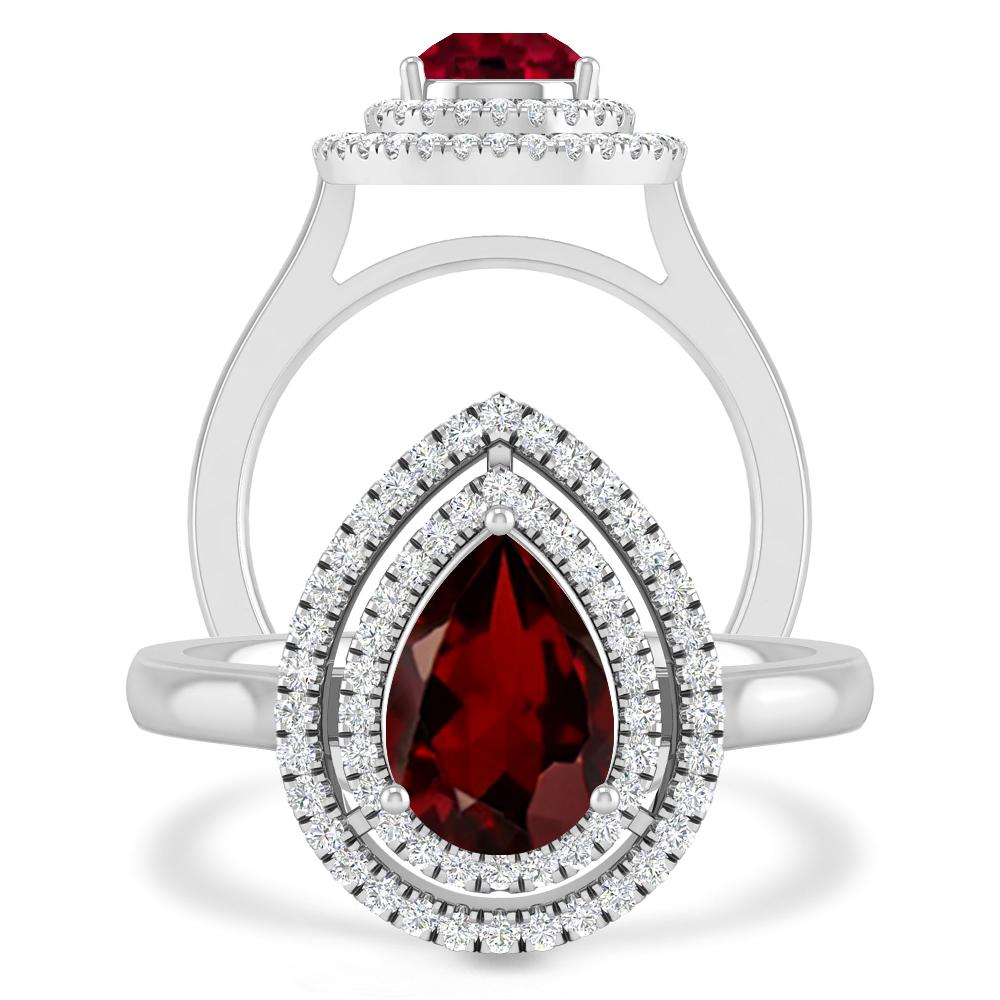 White Gold - Garnet