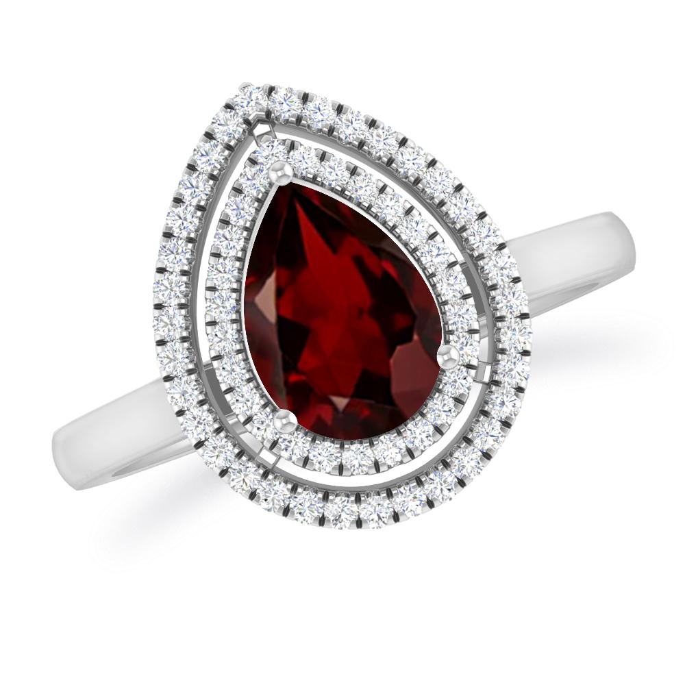 White Gold - Garnet