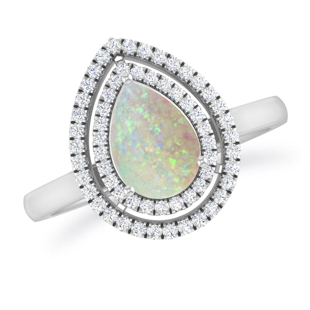 White Gold - Opal