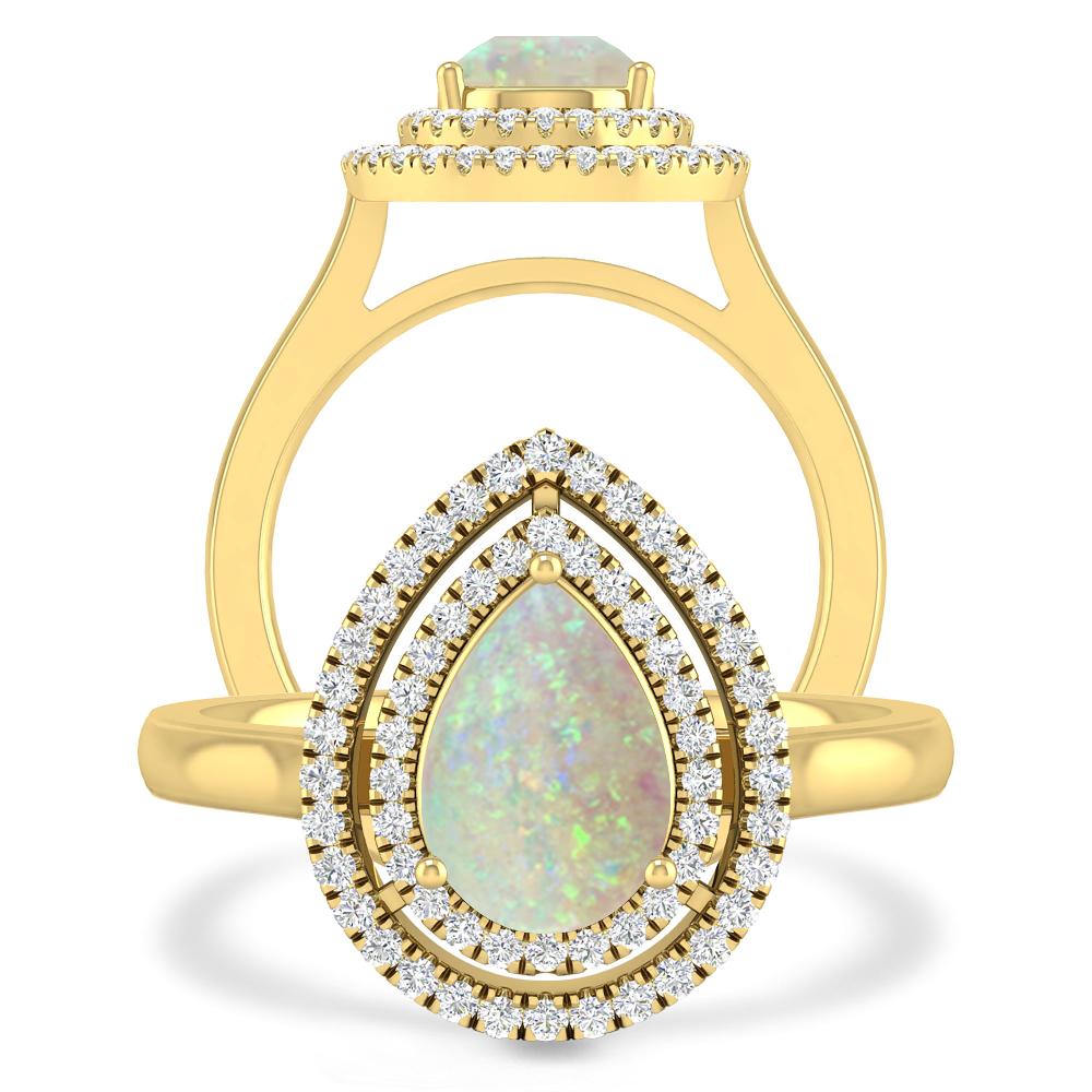 Yellow Gold - Opal