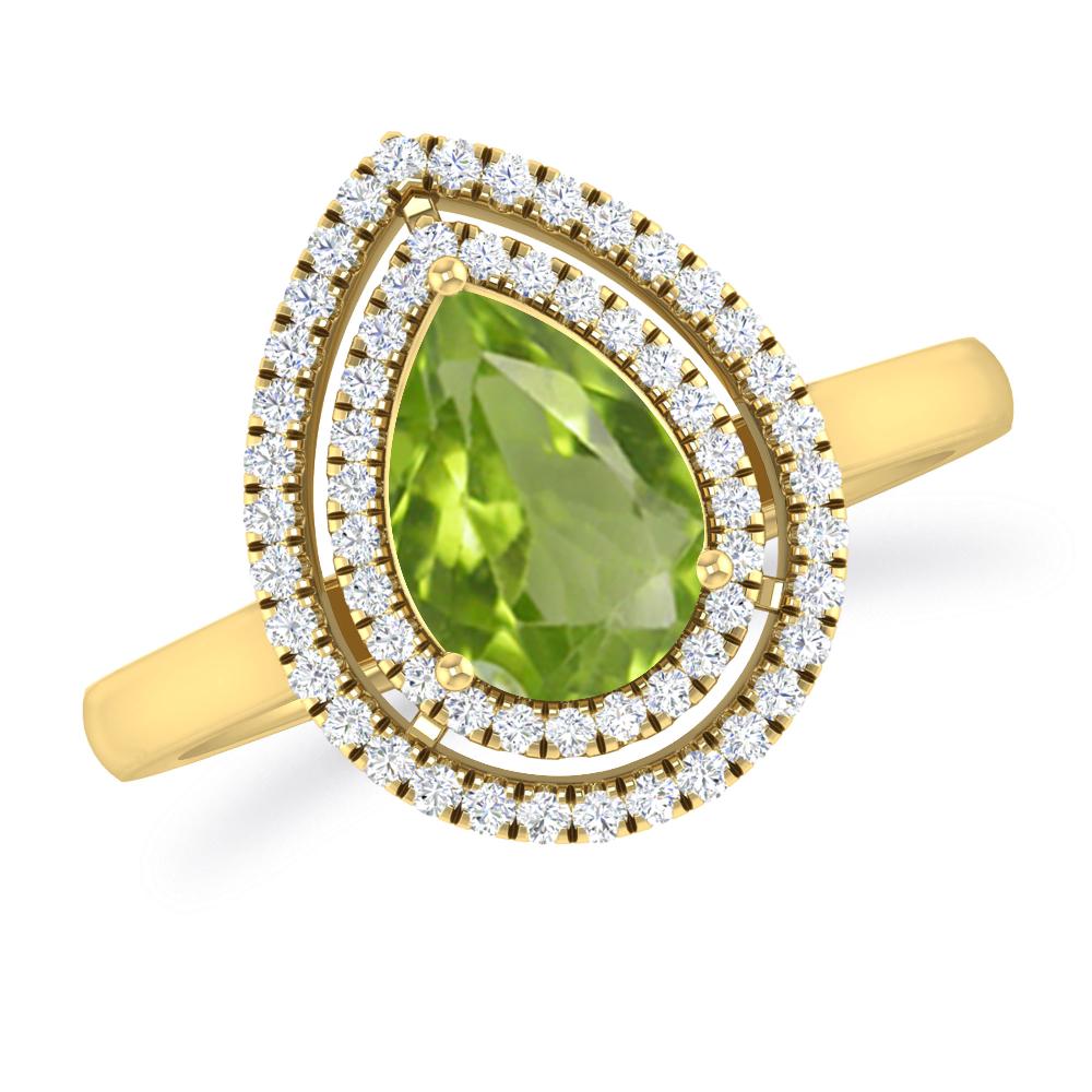 Yellow Gold - Peridot