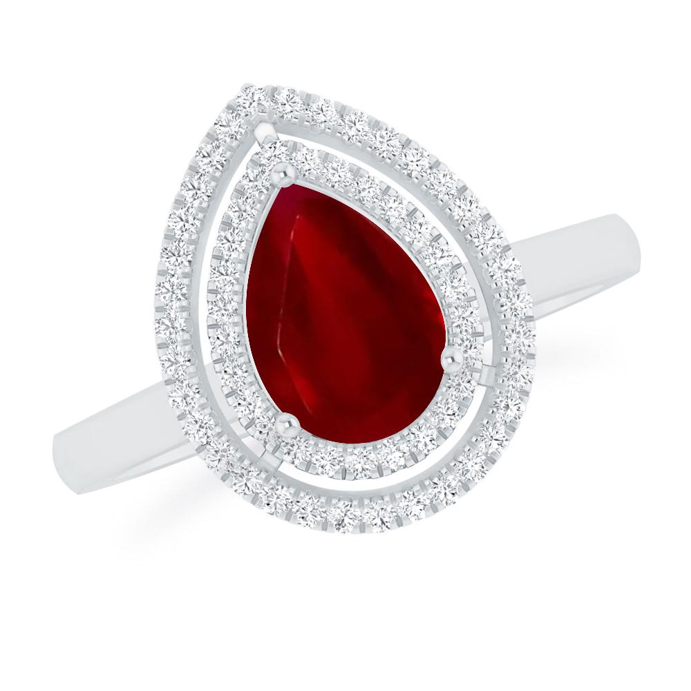 White Gold - Ruby