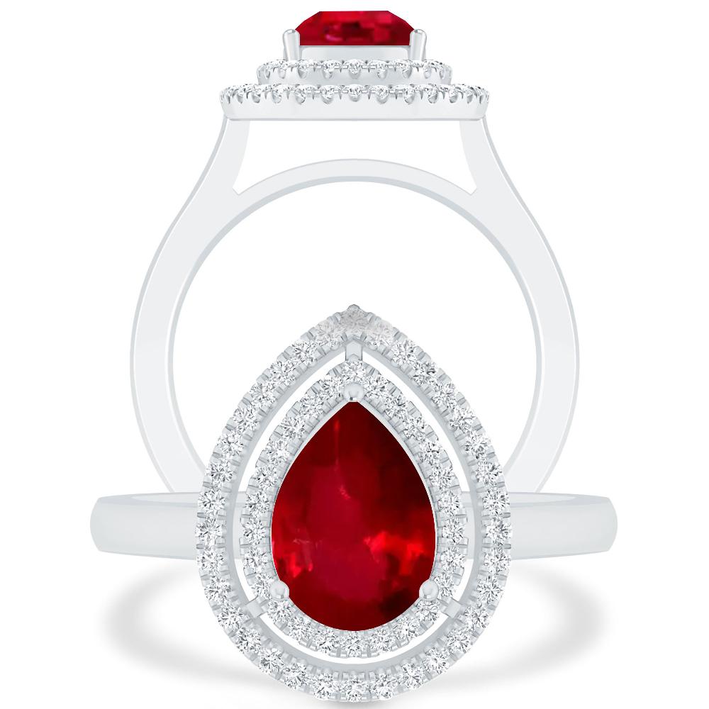 White Gold - Ruby