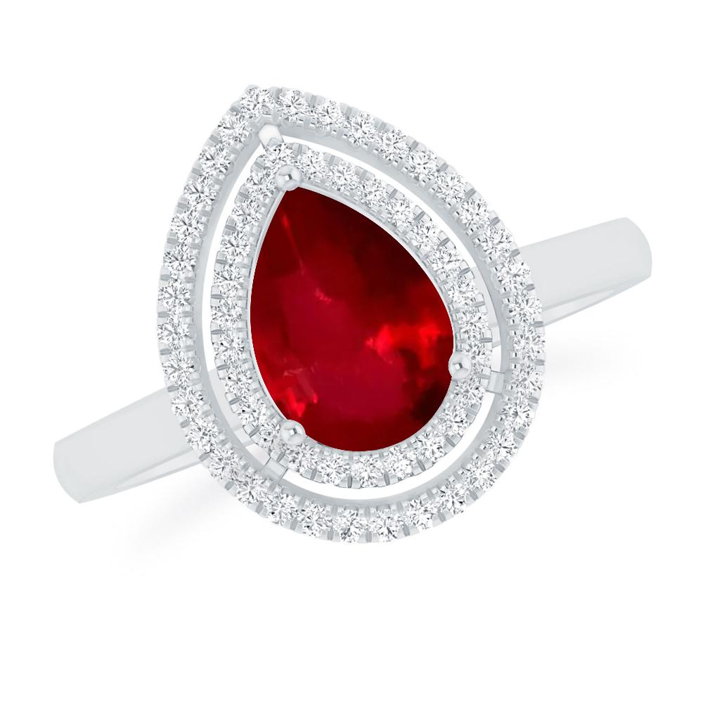 White Gold - Ruby