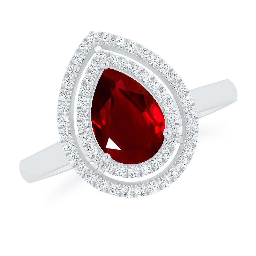 White Gold - Ruby