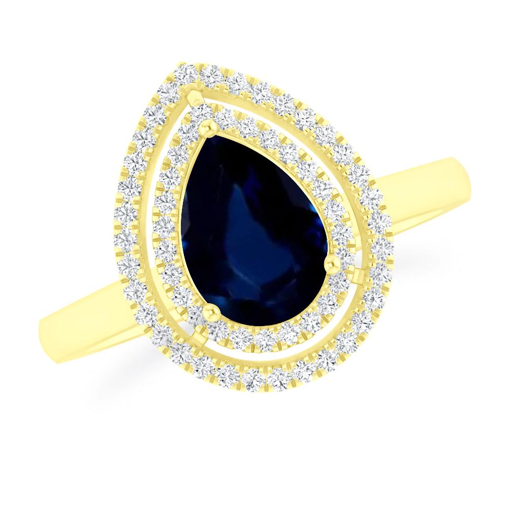 Yellow Gold - Sapphire