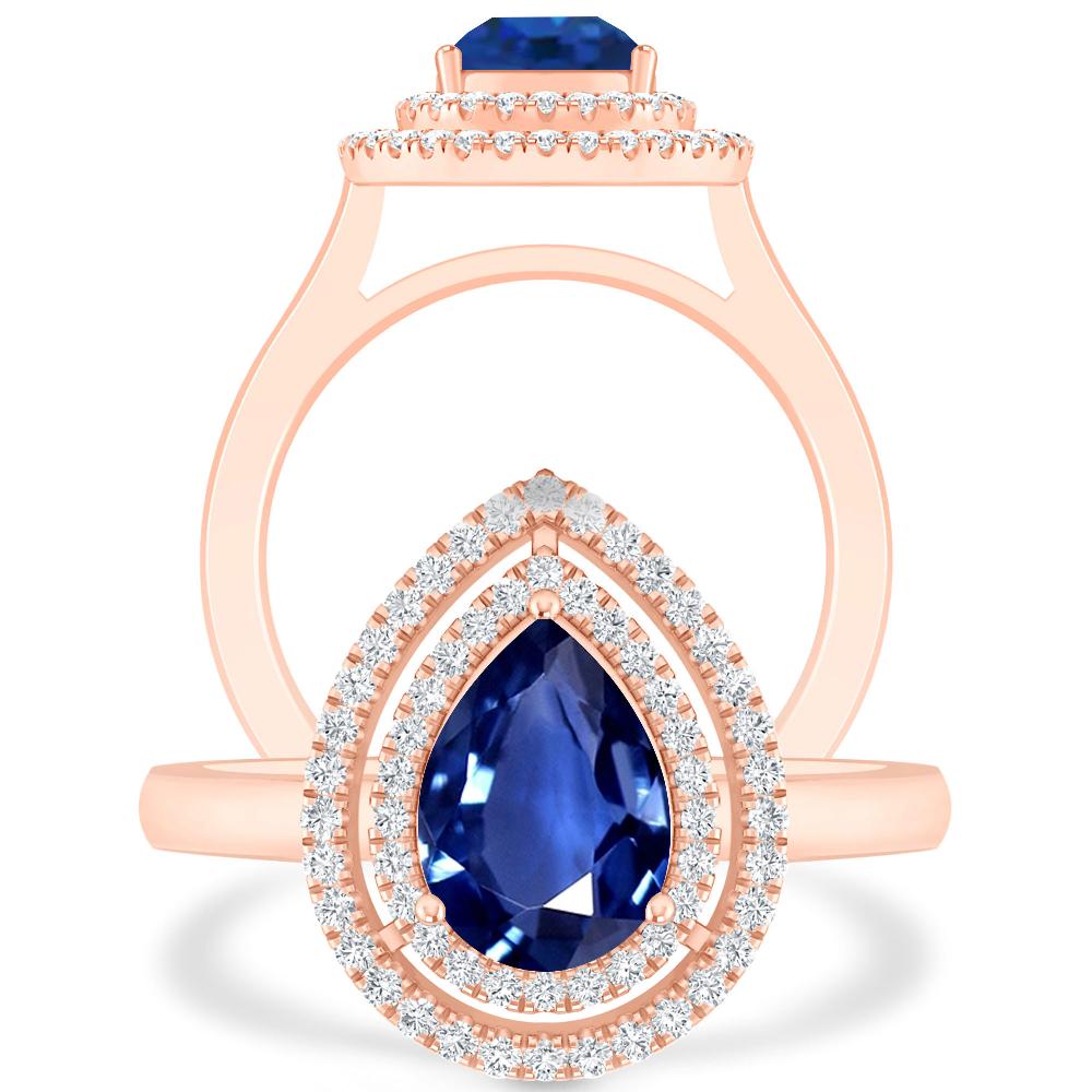 Rose Gold - Sapphire