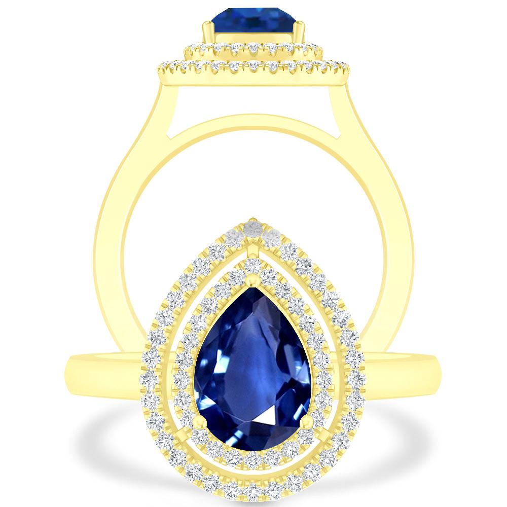 Yellow Gold - Sapphire