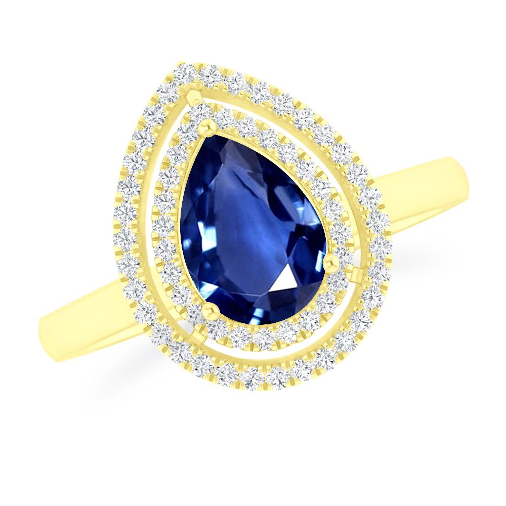 Yellow Gold - Sapphire