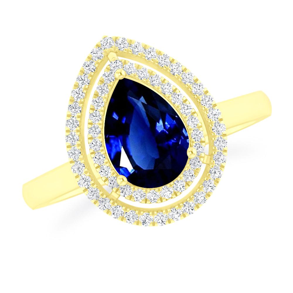 Yellow Gold - Sapphire