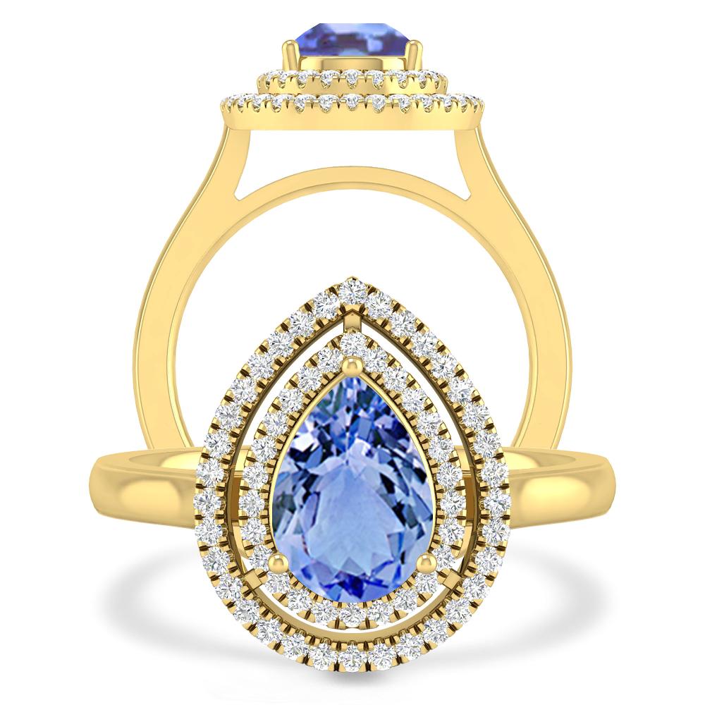 Yellow Gold - Tanzanite