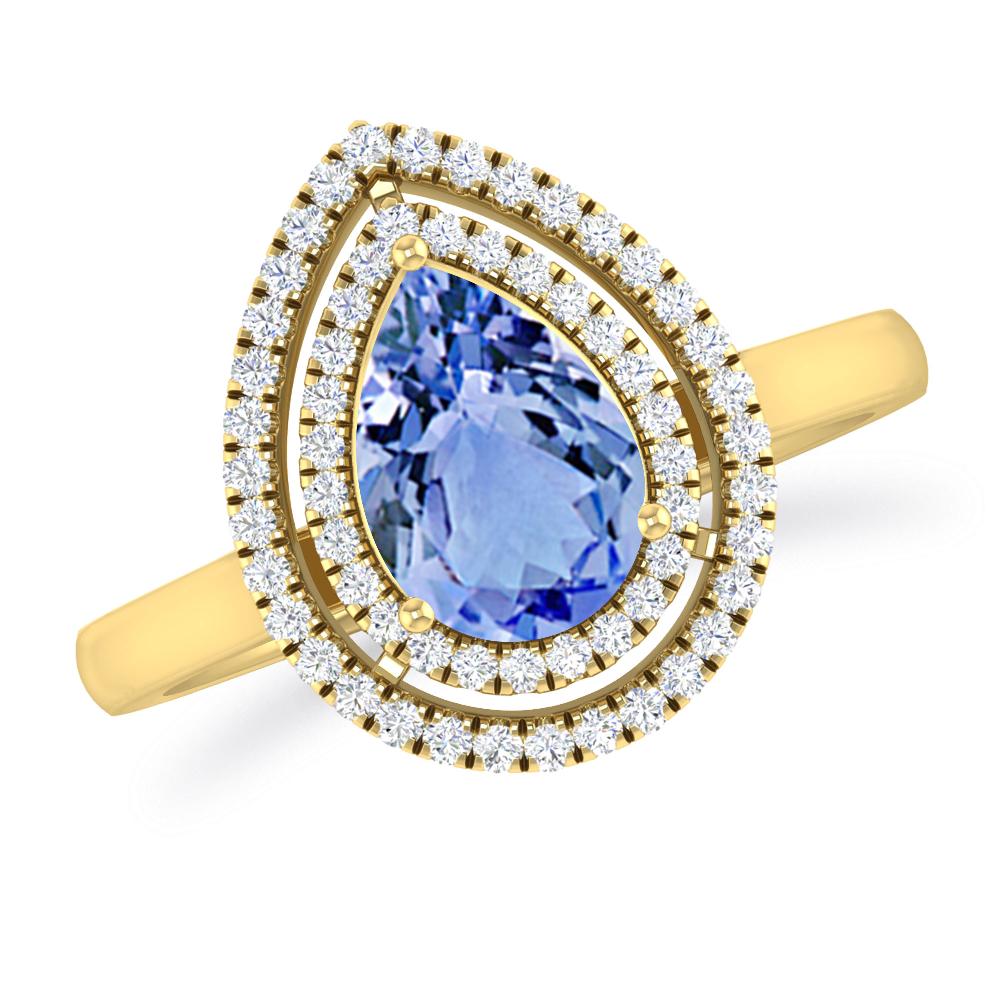 Yellow Gold - Tanzanite