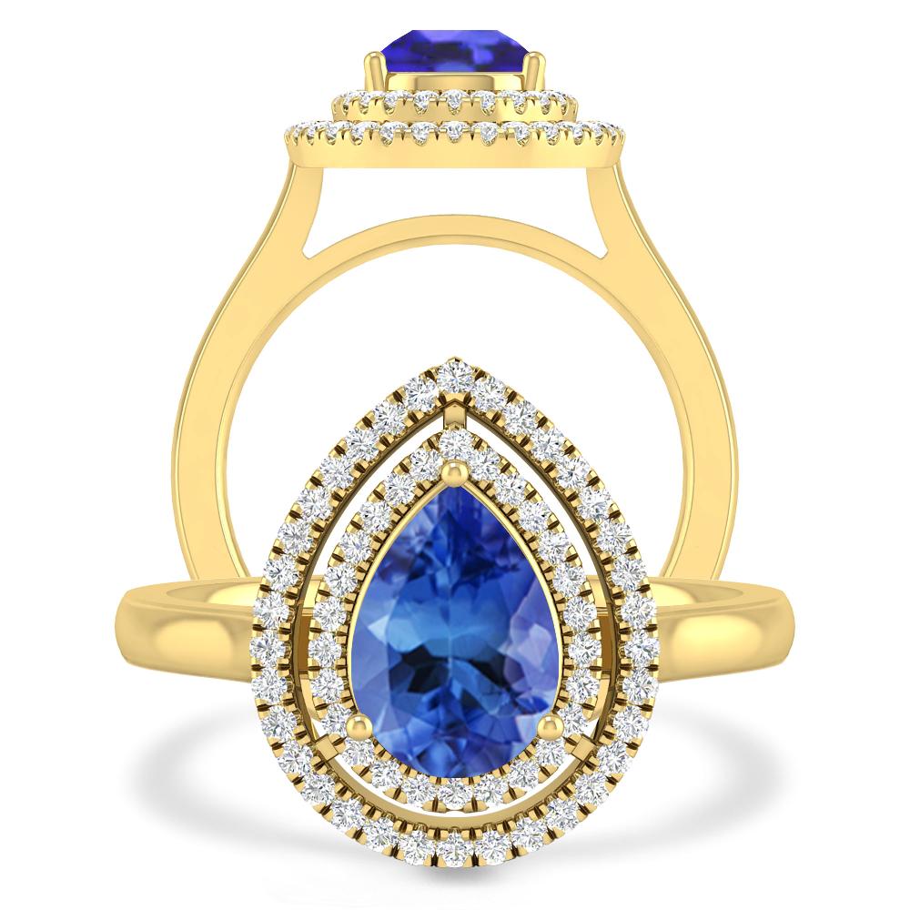 Yellow Gold - Tanzanite