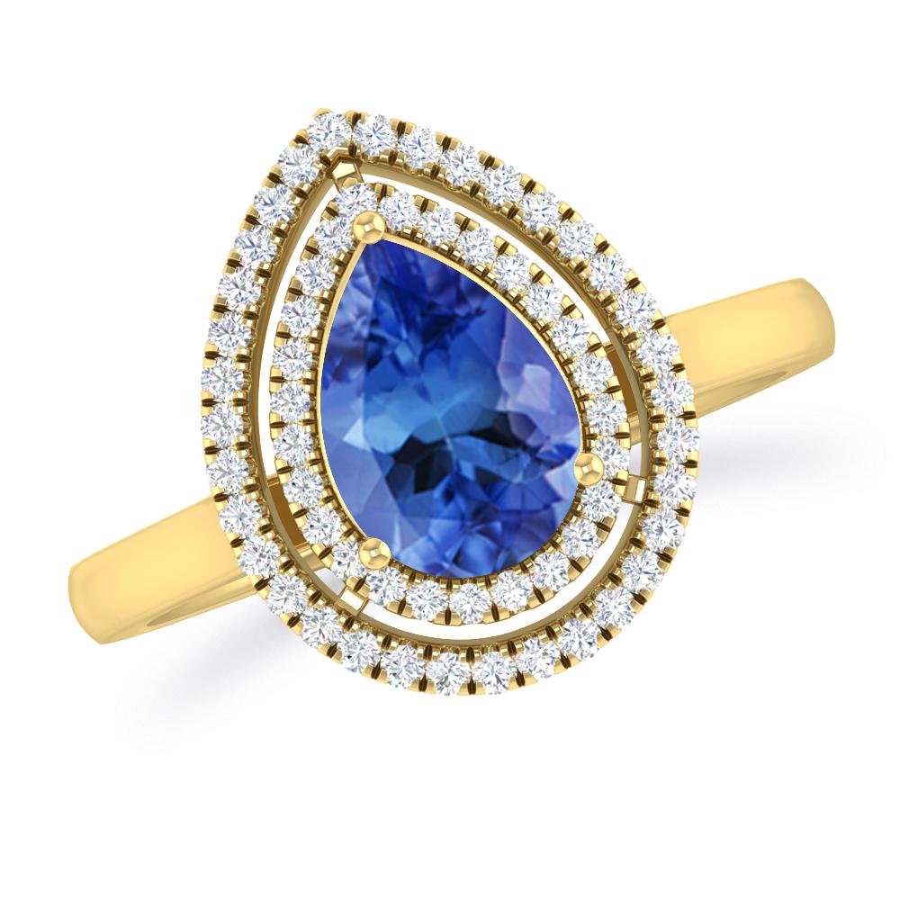 Yellow Gold - Tanzanite