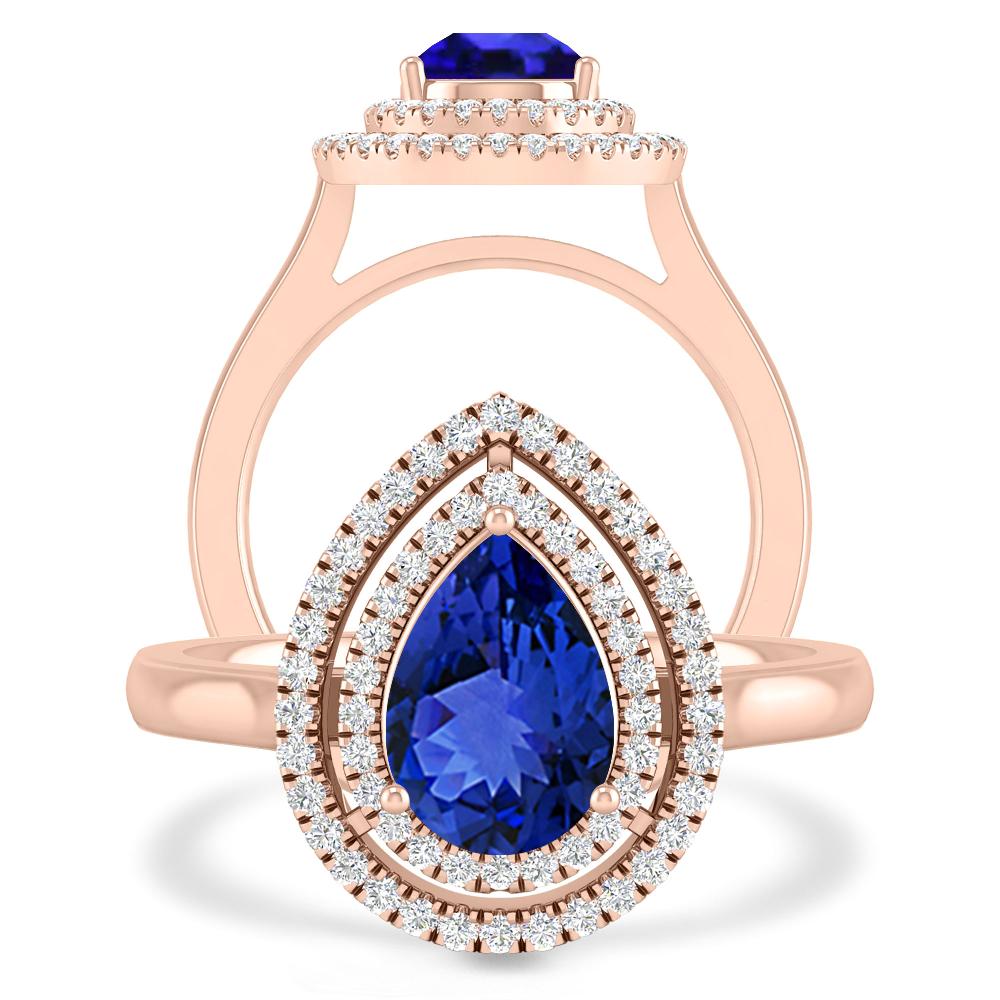 Rose Gold - Tanzanite