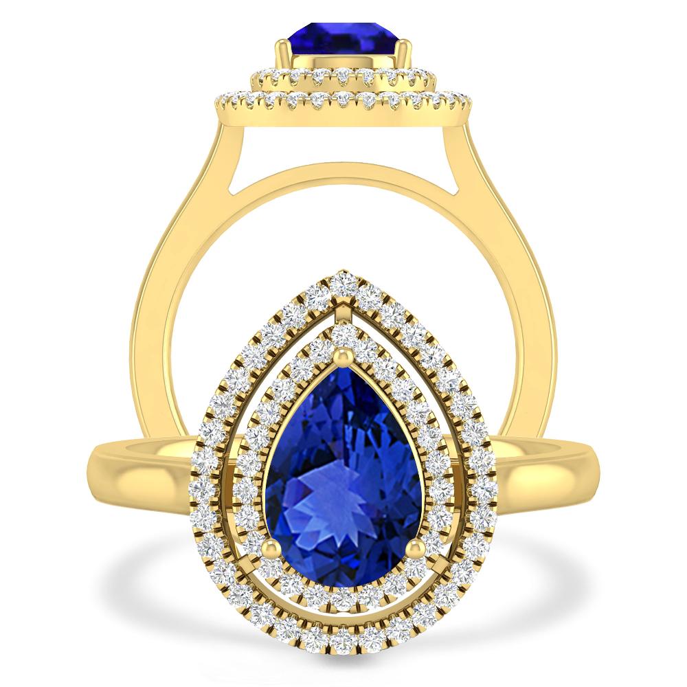 Yellow Gold - Tanzanite