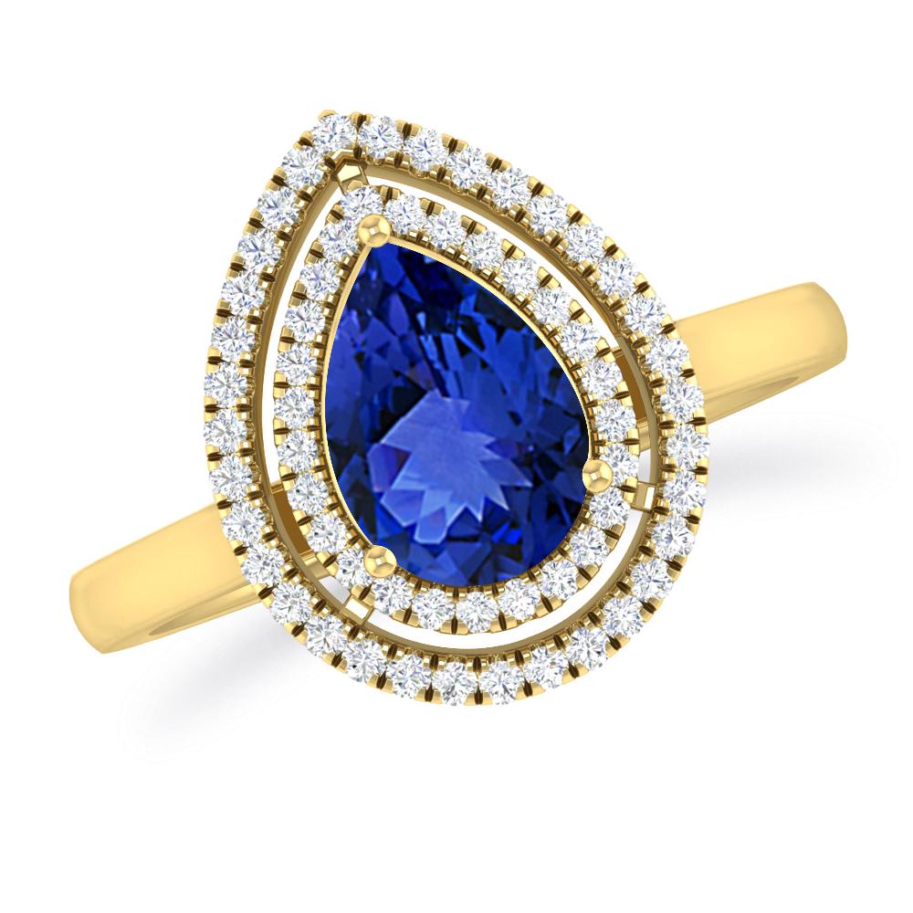 Yellow Gold - Tanzanite