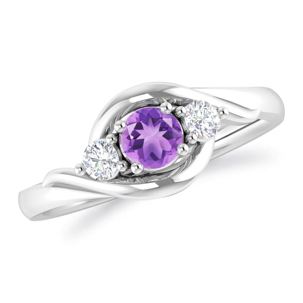 White Gold - Amethyst