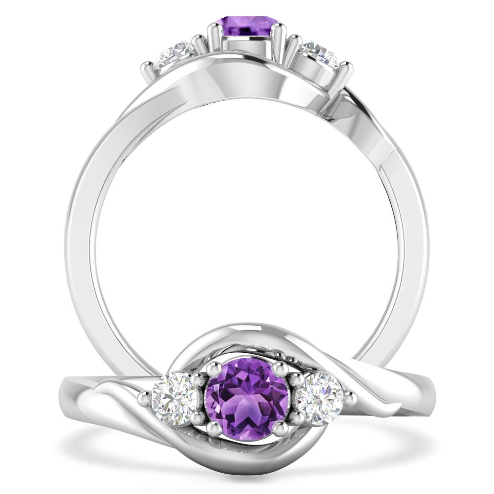 White Gold - Amethyst