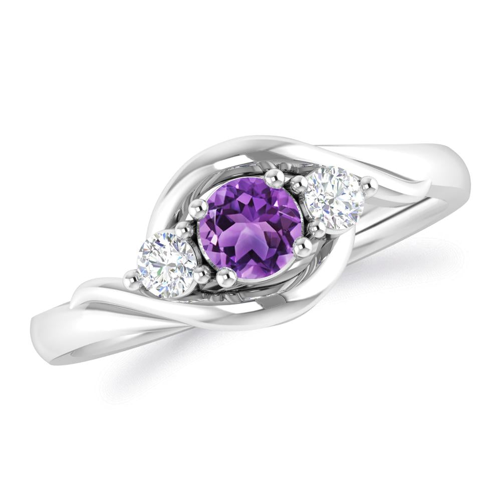 White Gold - Amethyst