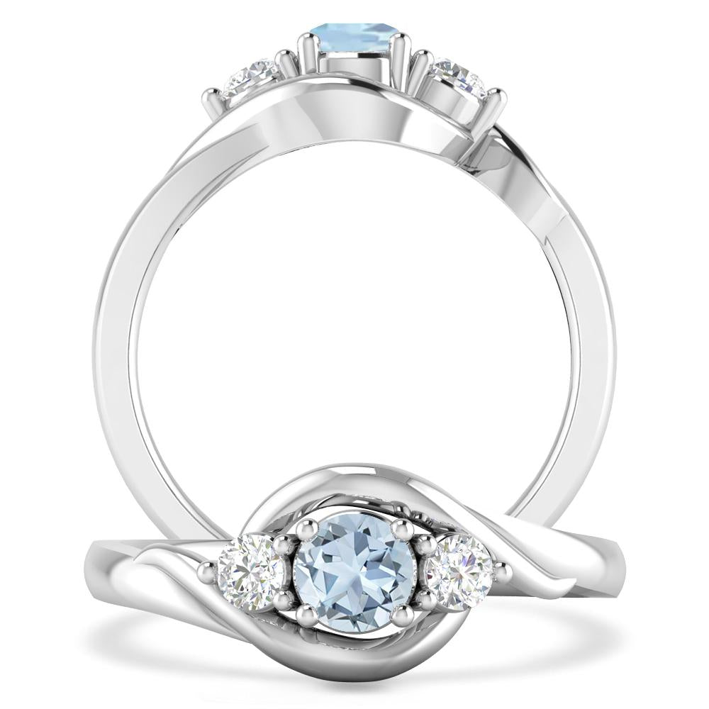 White Gold - Aquamarine