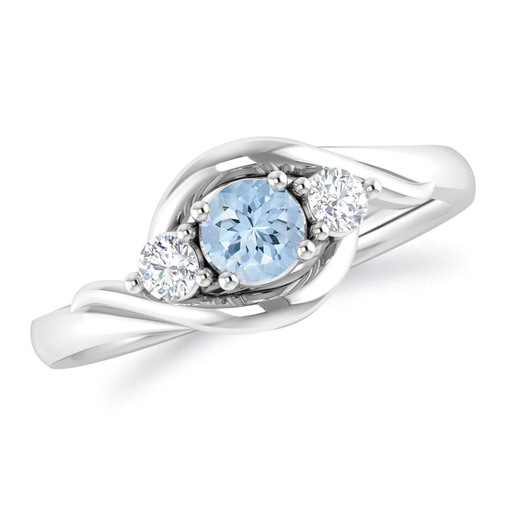 White Gold - Aquamarine