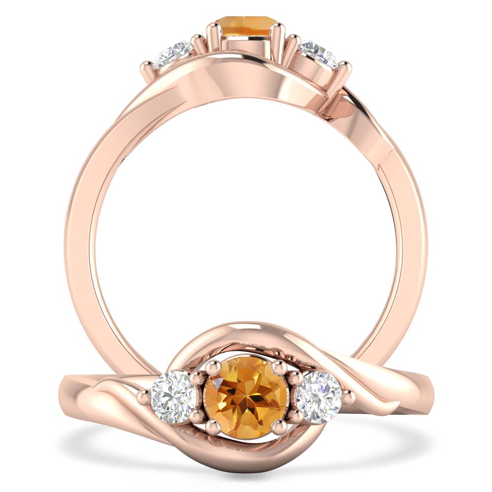 Rose Gold - Citrine