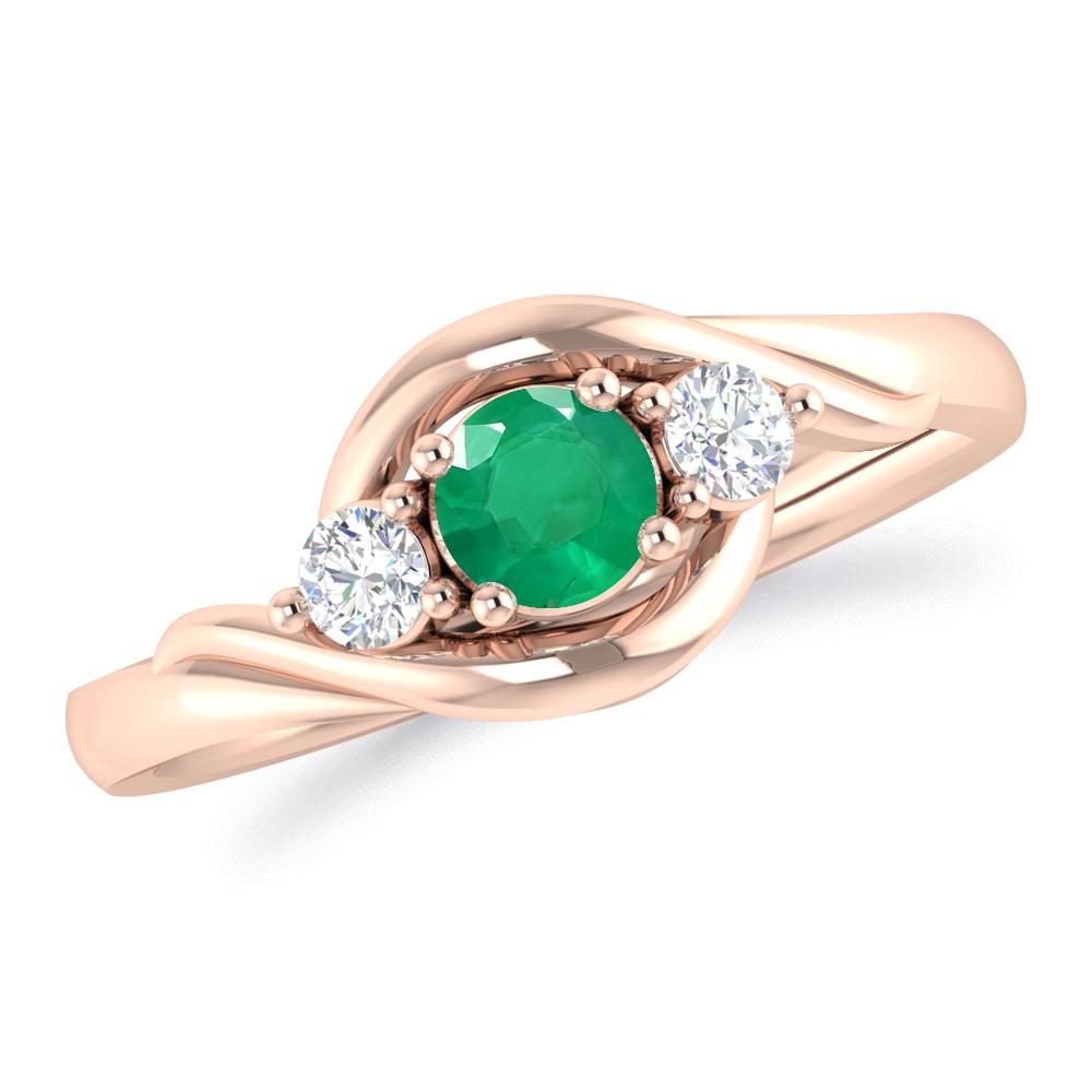 Rose Gold - Emerald