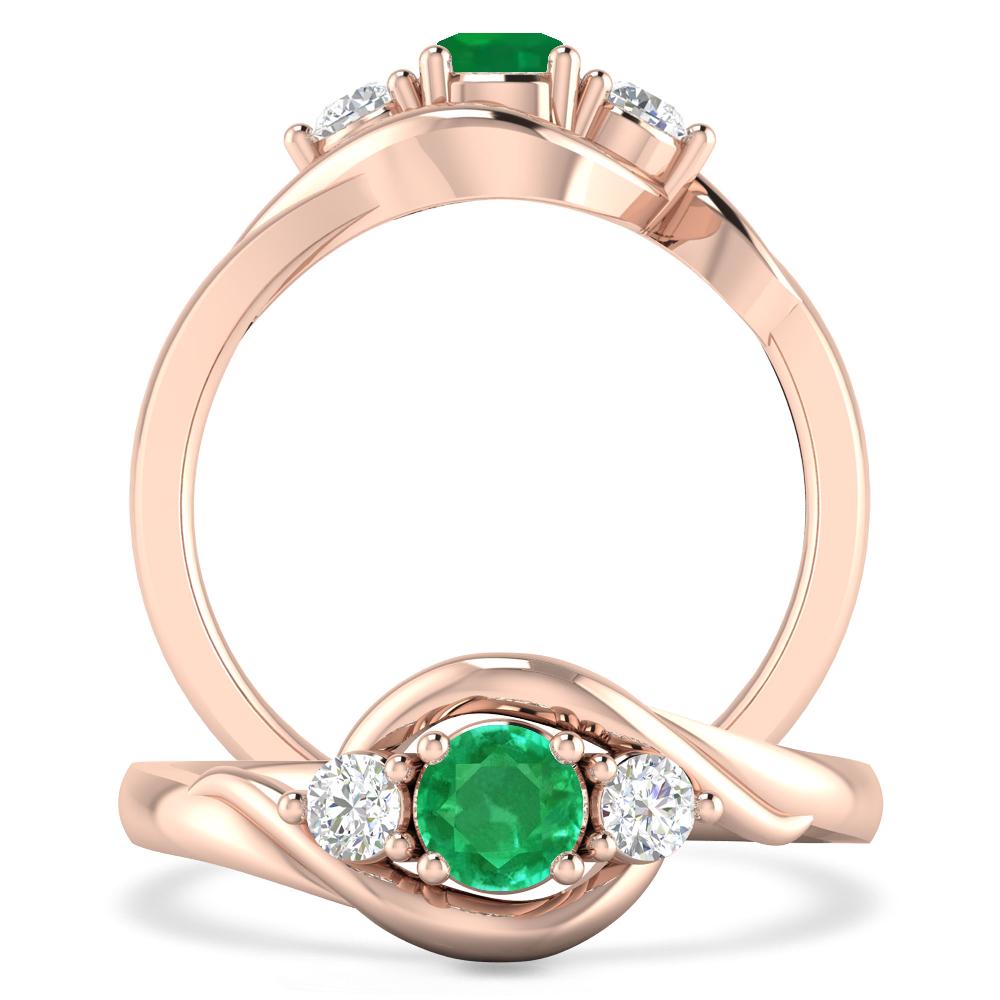 Rose Gold - Emerald