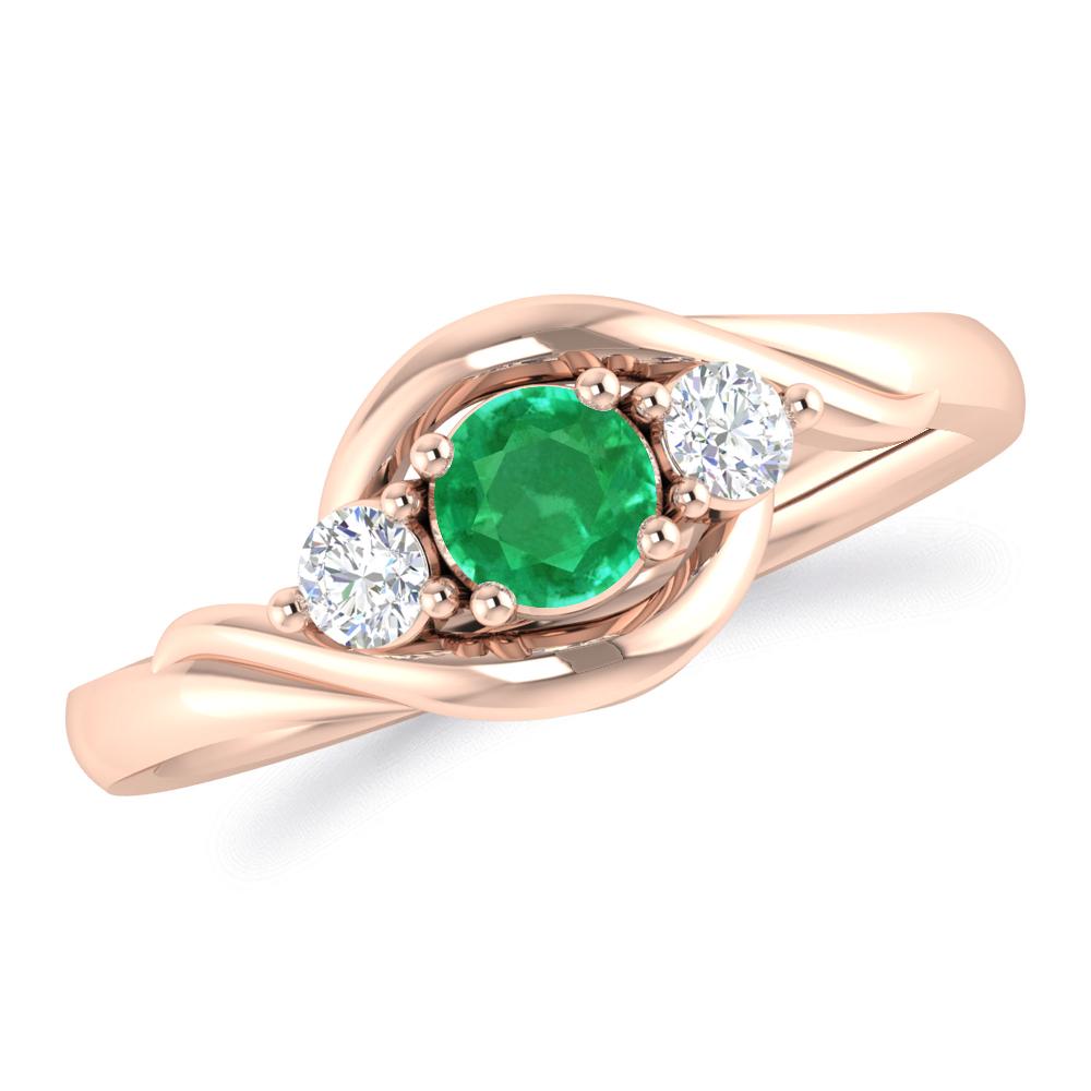 Rose Gold - Emerald