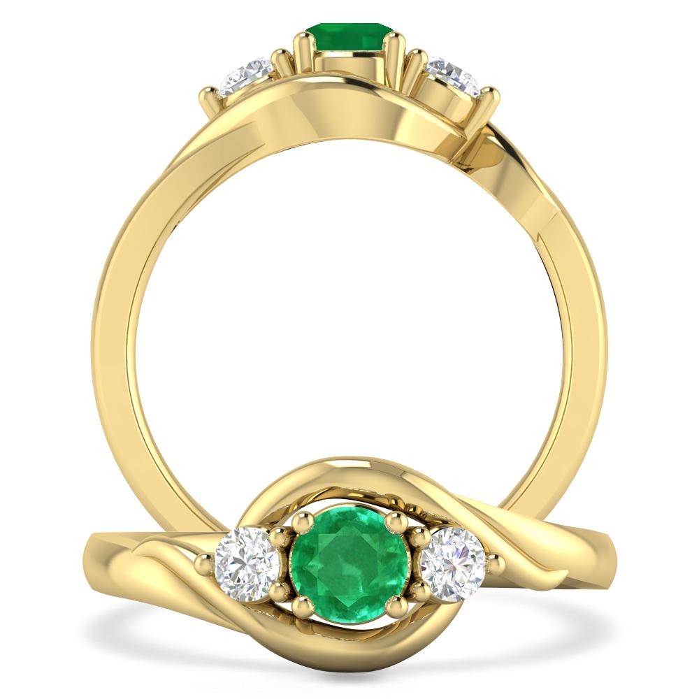 Yellow Gold - Emerald