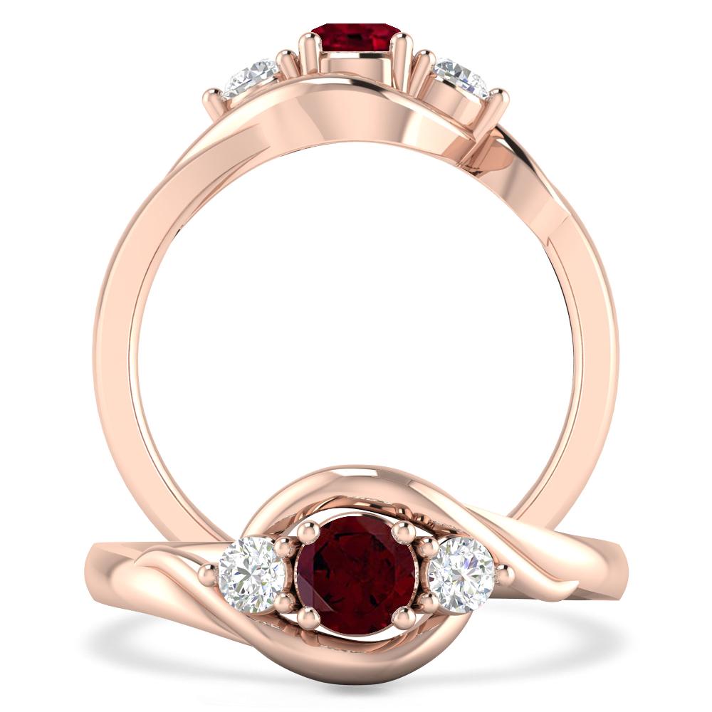 Rose Gold - Garnet