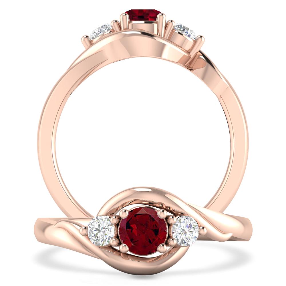 Rose Gold - Garnet