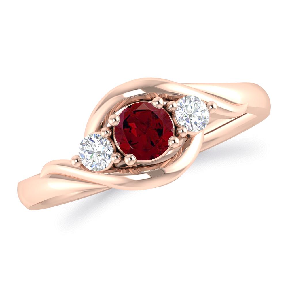 Rose Gold - Garnet