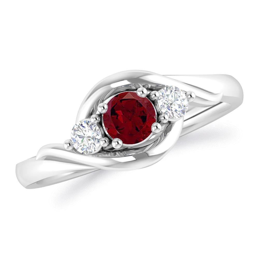 White Gold - Garnet