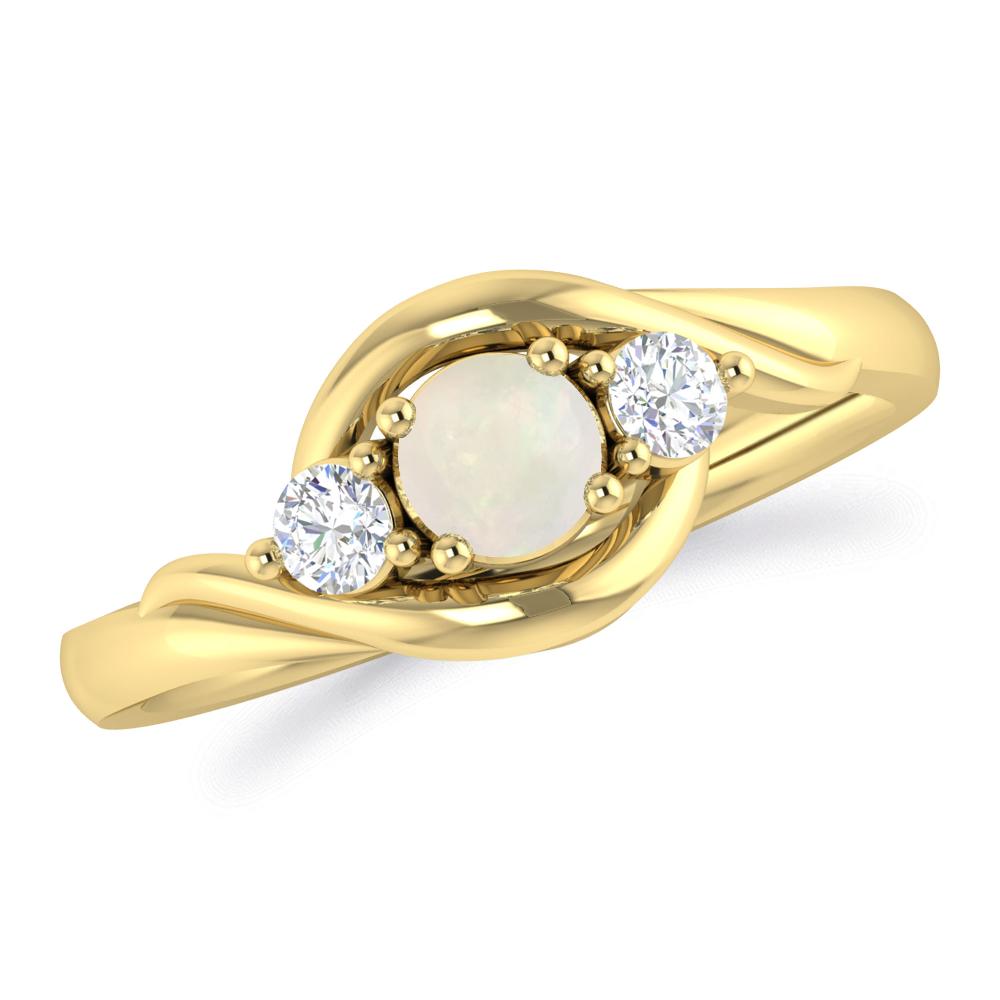 Yellow Gold - Opal