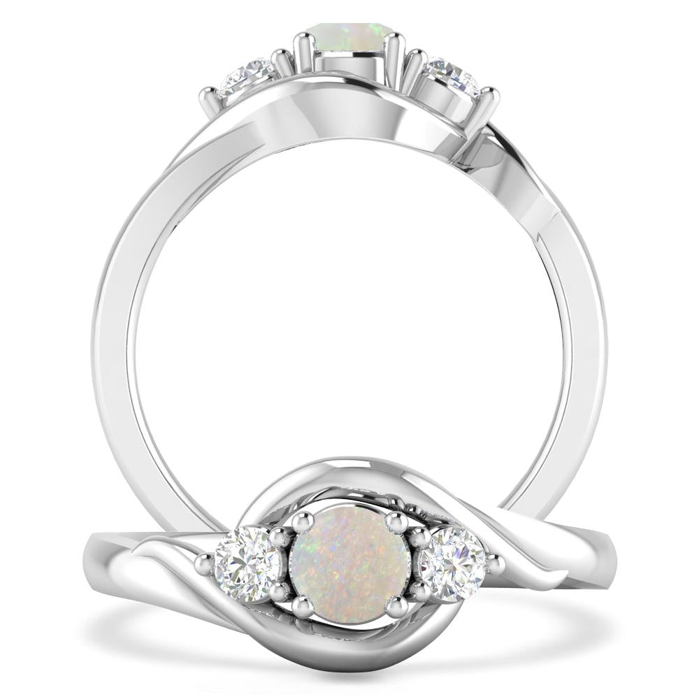 White Gold - Opal