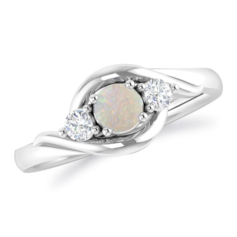 White Gold - Opal