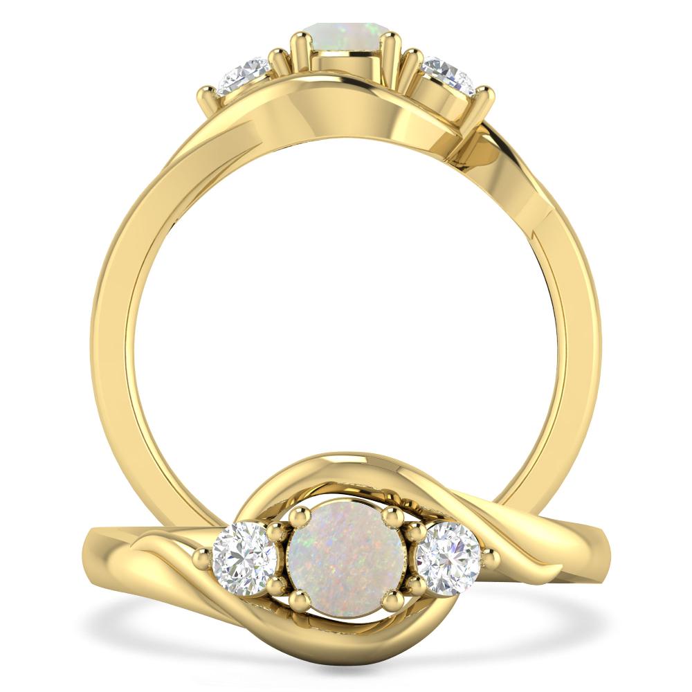 Yellow Gold - Opal