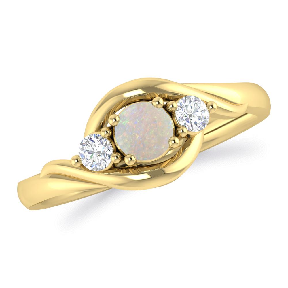 Yellow Gold - Opal