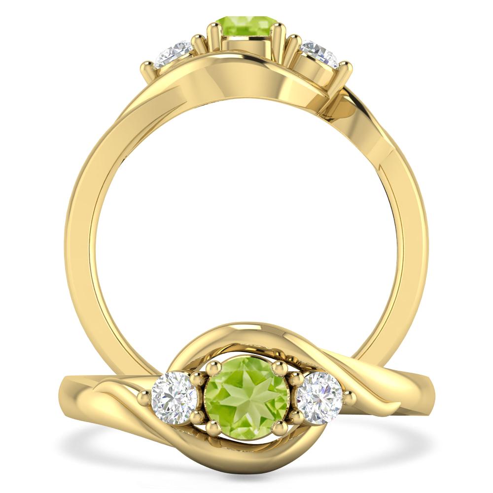 Yellow Gold - Peridot