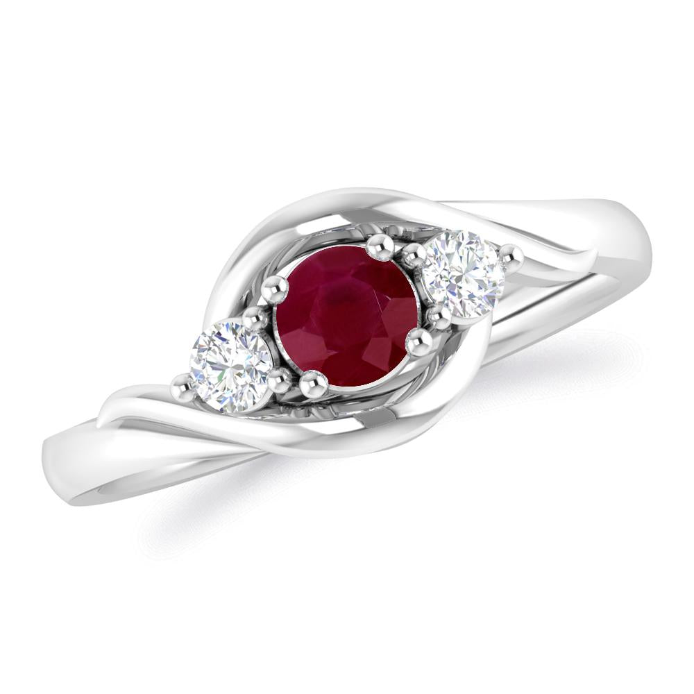 White Gold - Ruby