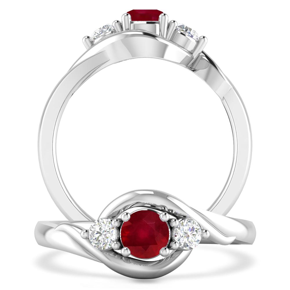 White Gold - Ruby