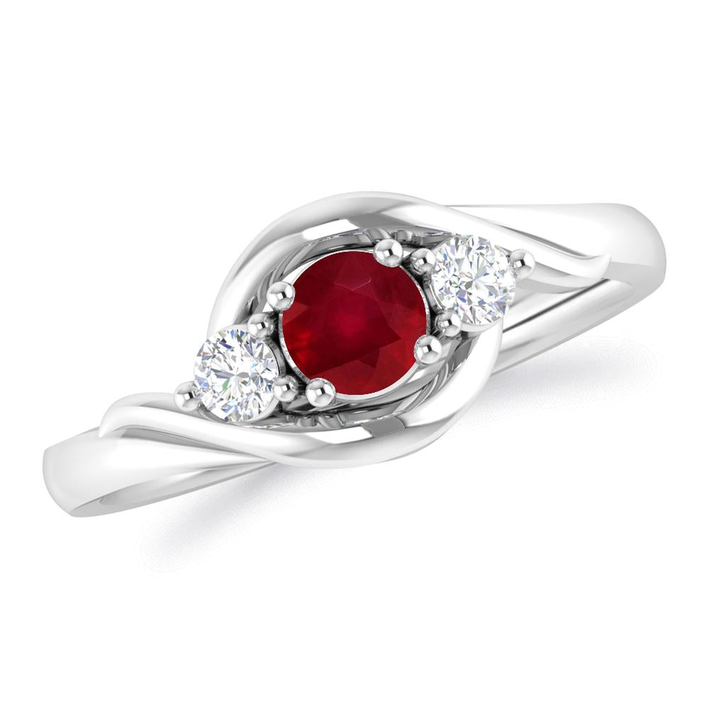 White Gold - Ruby