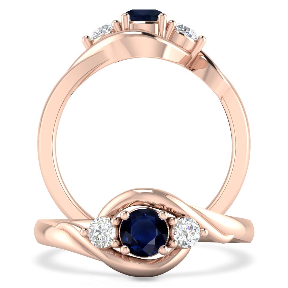 Rose Gold - Sapphire