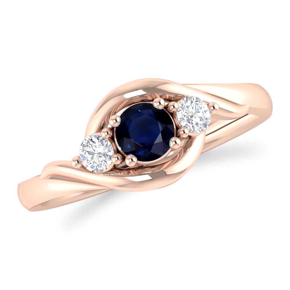 Rose Gold - Sapphire